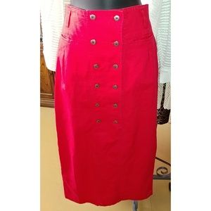 Vintage Red Please Thank You Brand Skirt